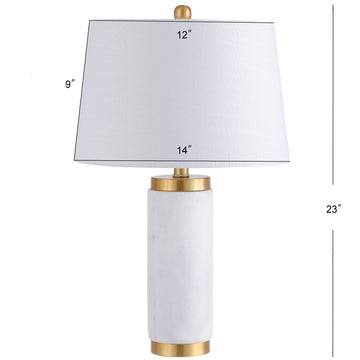 Adams 23" Marble LED Table Lamp - JONATHAN Y